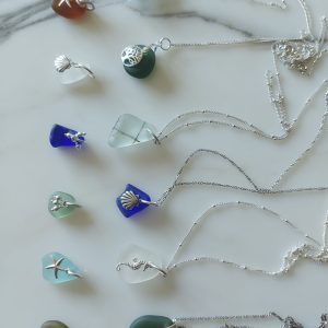 Sterling Silver Seaglass Necklace